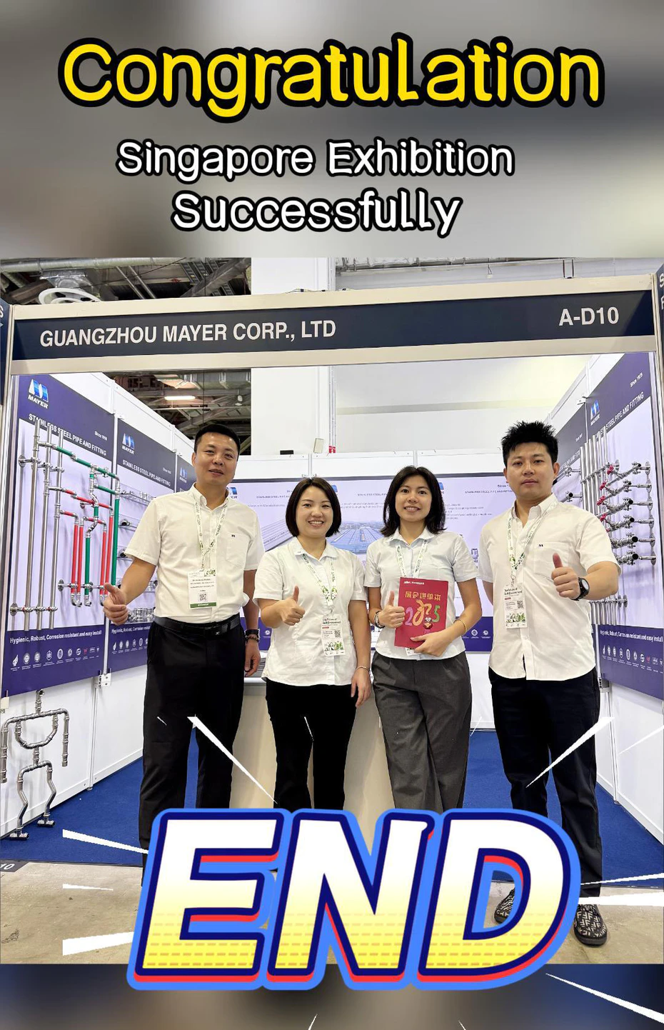 Congratulations on the successful conclusion of the Singapore exhibition!