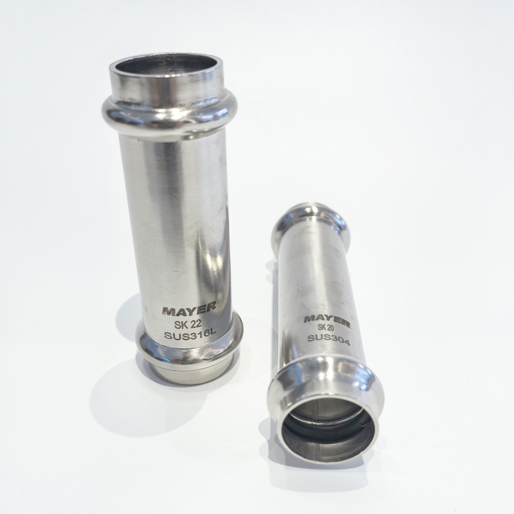 Stainless Steel Slip Coupling V Profile Fitting