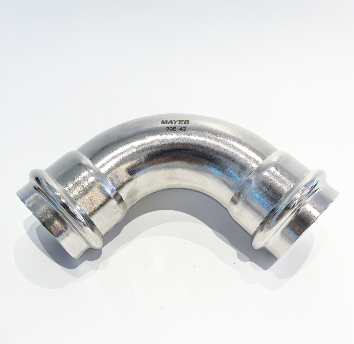 90 degrees Female Elbow V Profile Stainless Steel Pipe Press Fitting