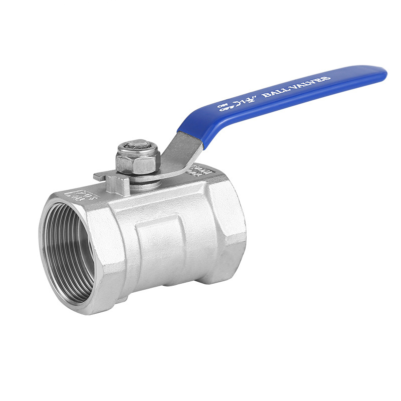 Stainless Steel Ball Valve 1PC Type 1 Inch NPT Standard Port for Water, Oil, and Gas