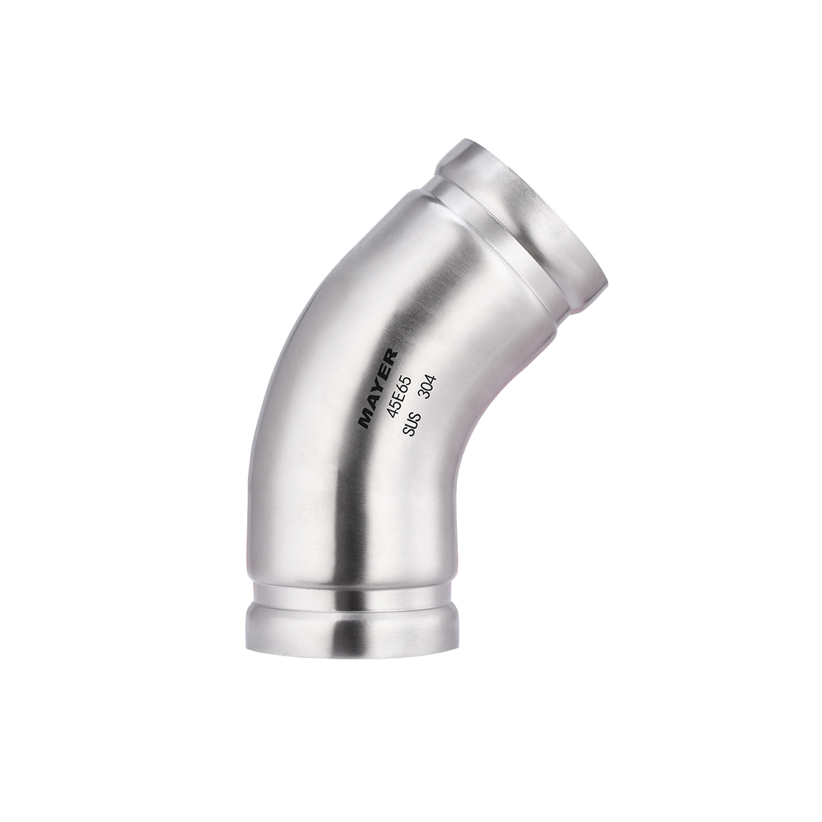 304 316L Stainless Steel Grooved 45° Elbow for Water Supply and Drainage, Leakproof, Complete Specifications