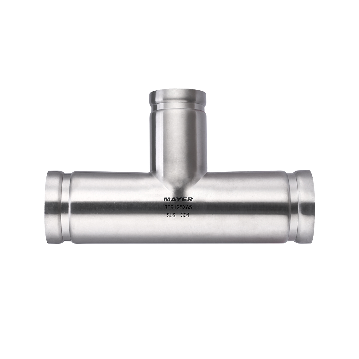 304 316L Stainless Steel Grooved Reducing Tee, GB EN Standard , Drainage System Fitting Manufacturer