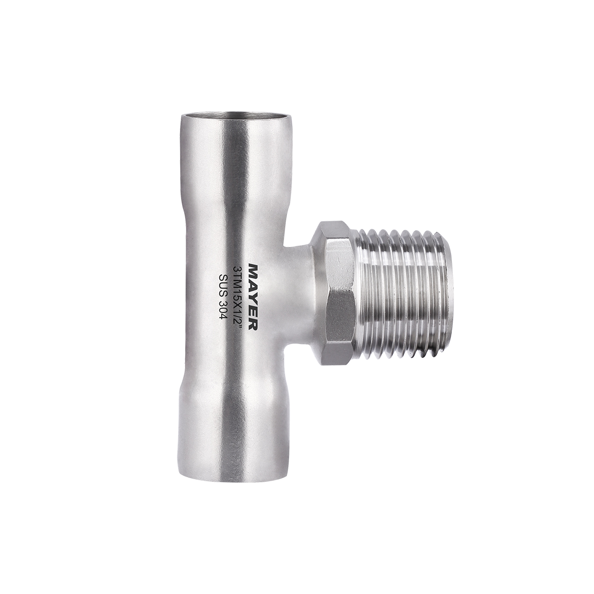 Stainless Steel Male Tee Buttweld 304/316L Stainless Steel Water Pipe Fittings