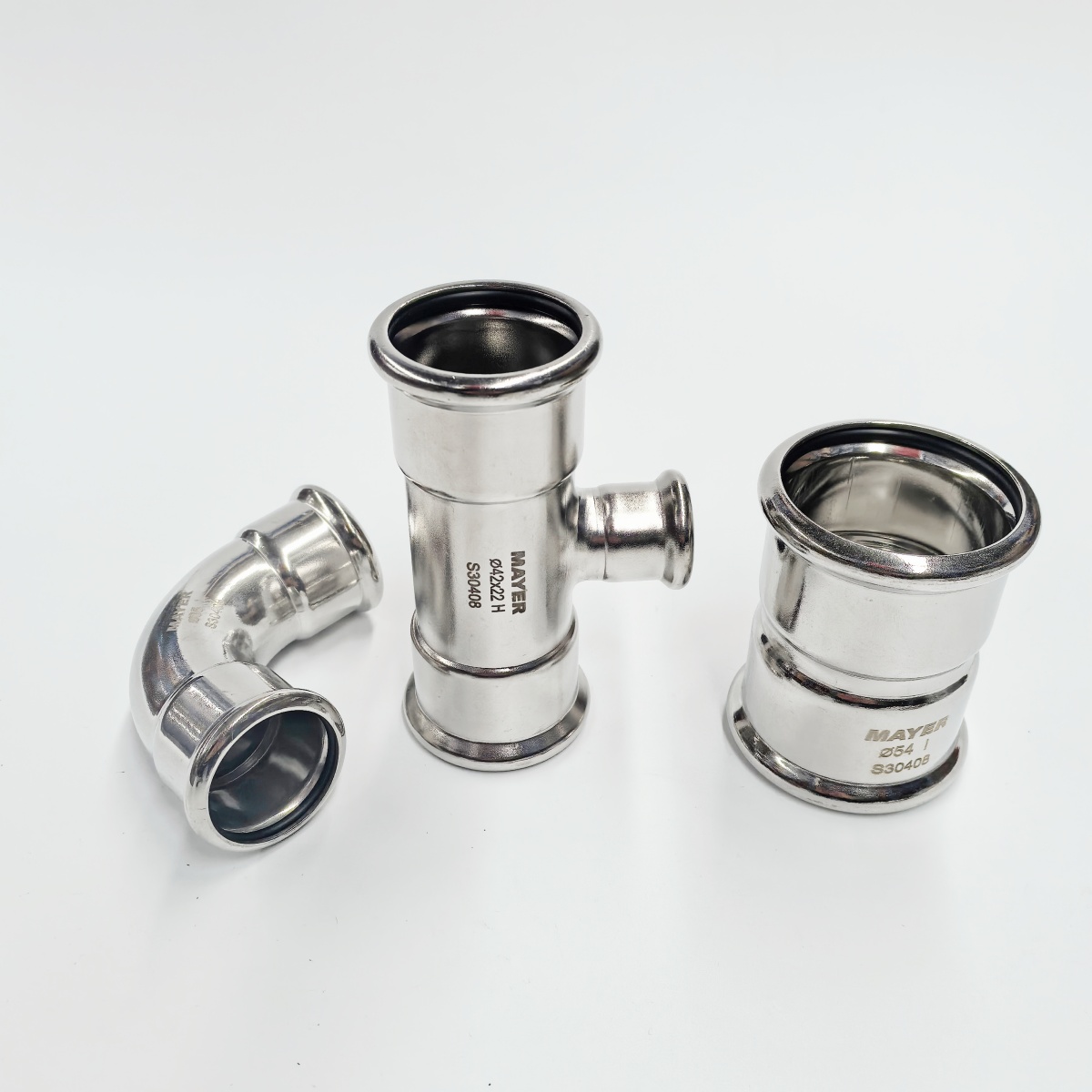 Sanitary Steel Elbow Tee Customize Stainless Steel Pipe Fittings Manufacturer in China for Water Supply