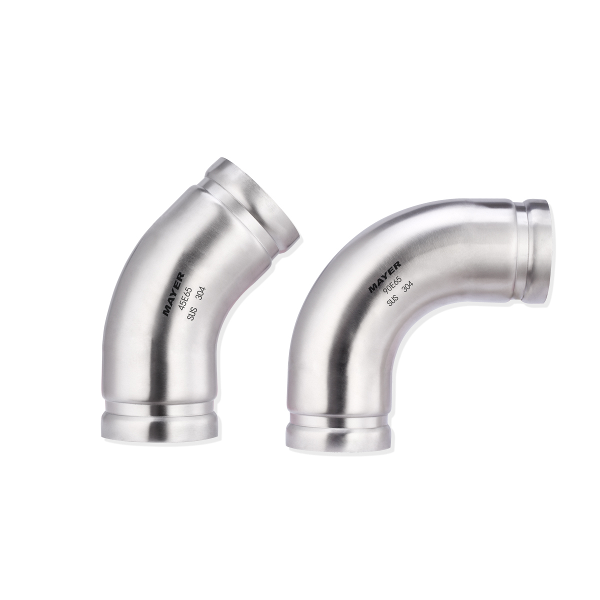 MAYER Stainless Steel Elbow Groove Fitting GB EN Standard 45° 90° Elbow Fitting Customize Wholesale Factory