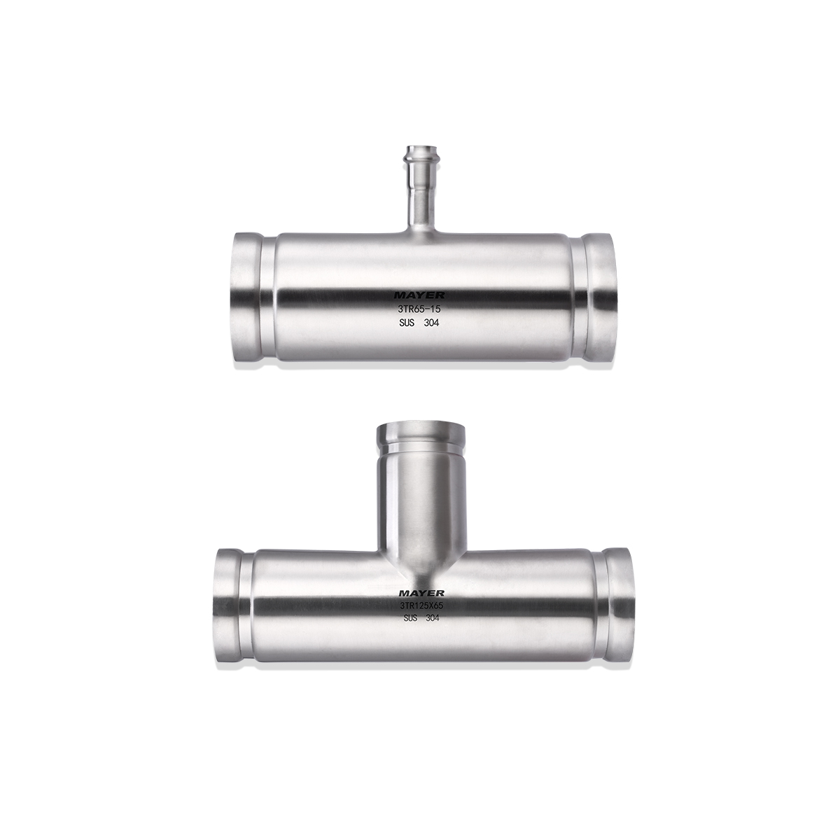 MAYER Stainless Steel Equal Reducing Tee Groove Fitting WATERMARK RWAS Quality Stainless Steel Fitting Manufacturer