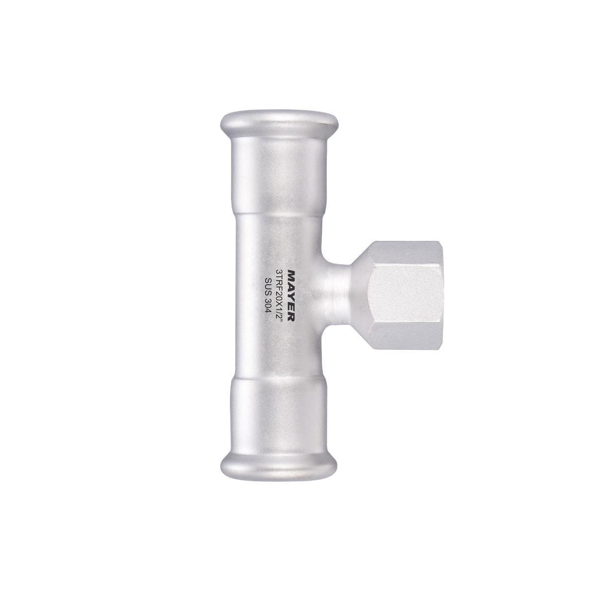 WaterMark WRAS Approved 304 Stainless Steel Female Thread Tee Press Fitting