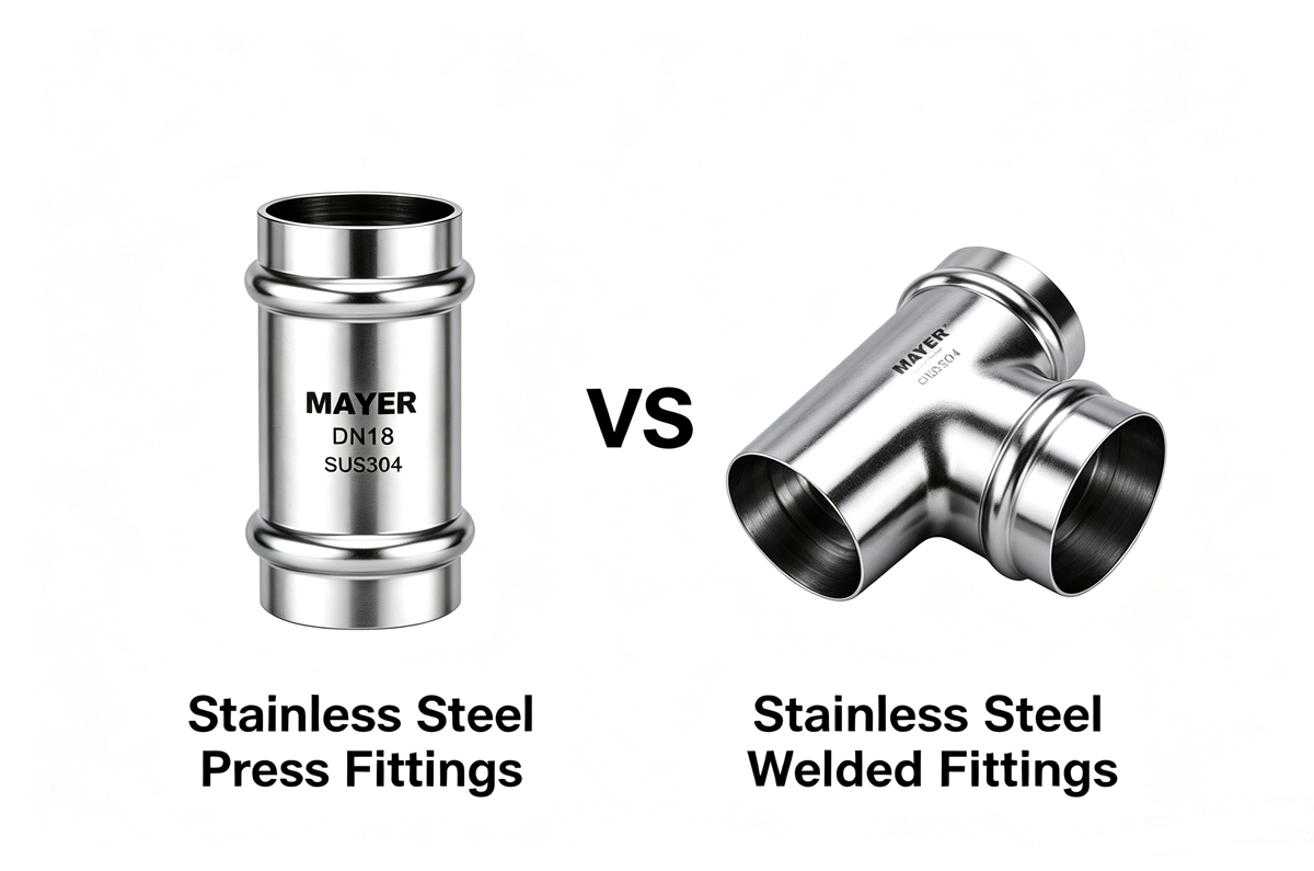 Stainless Steel Press Fittings vs. Stainless Steel Welded Fittings: How to Choose the Right Pipe Connection Solution?