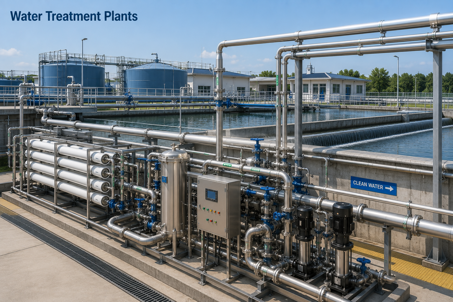 Application and Material Selection Analysis of 304/316L Stainless Steel Welded Pipes and Press Fittings in the Water Treatment Field